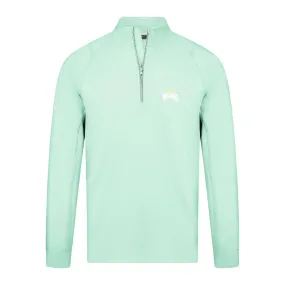Rowdies Levelwear Mint Green Two Star Half Zip Pullover