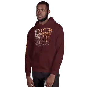 .R.O.Y.A.L. KING DRIP HOODIE HUMAN-IMAL LEOPARD MAROON