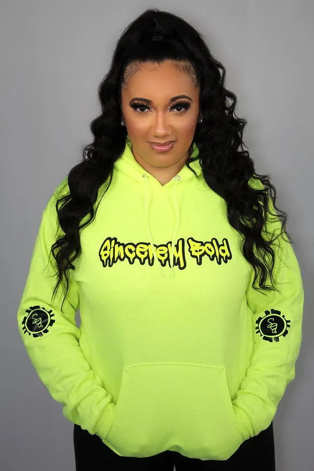 SB Drip Hoodie- Safety Green