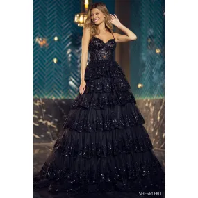 Sherri Hill black dress, size 10