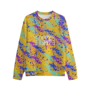 Sixty Eight 93 Logo White Drip #12 Unisex O-Neck Sweatshirt