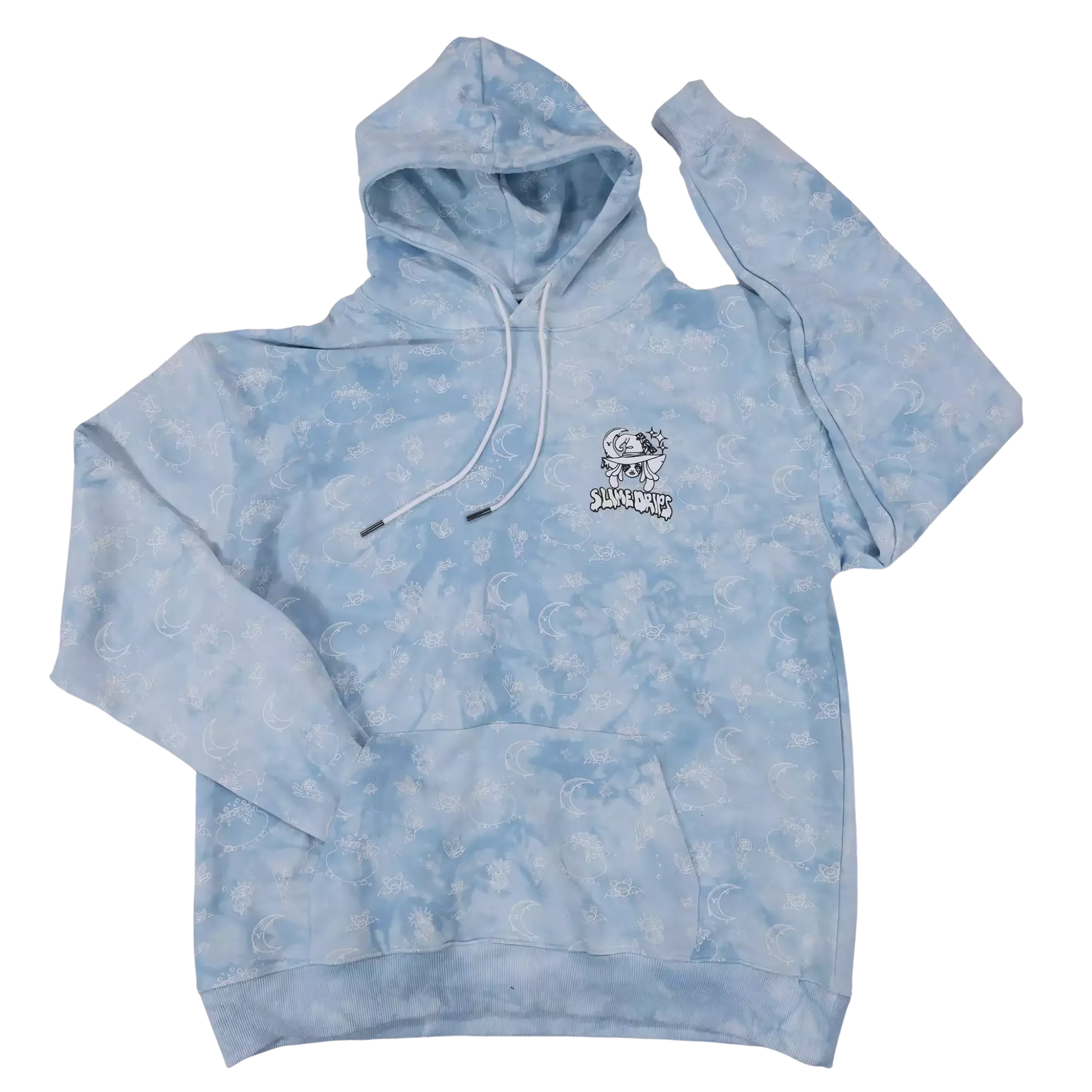 Slime Drips Witch Pattern Hoodie