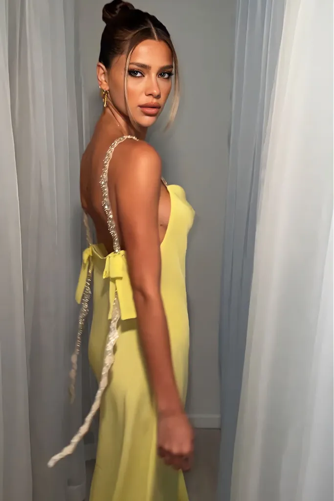 SOFIA GOWN - LEMON SILK