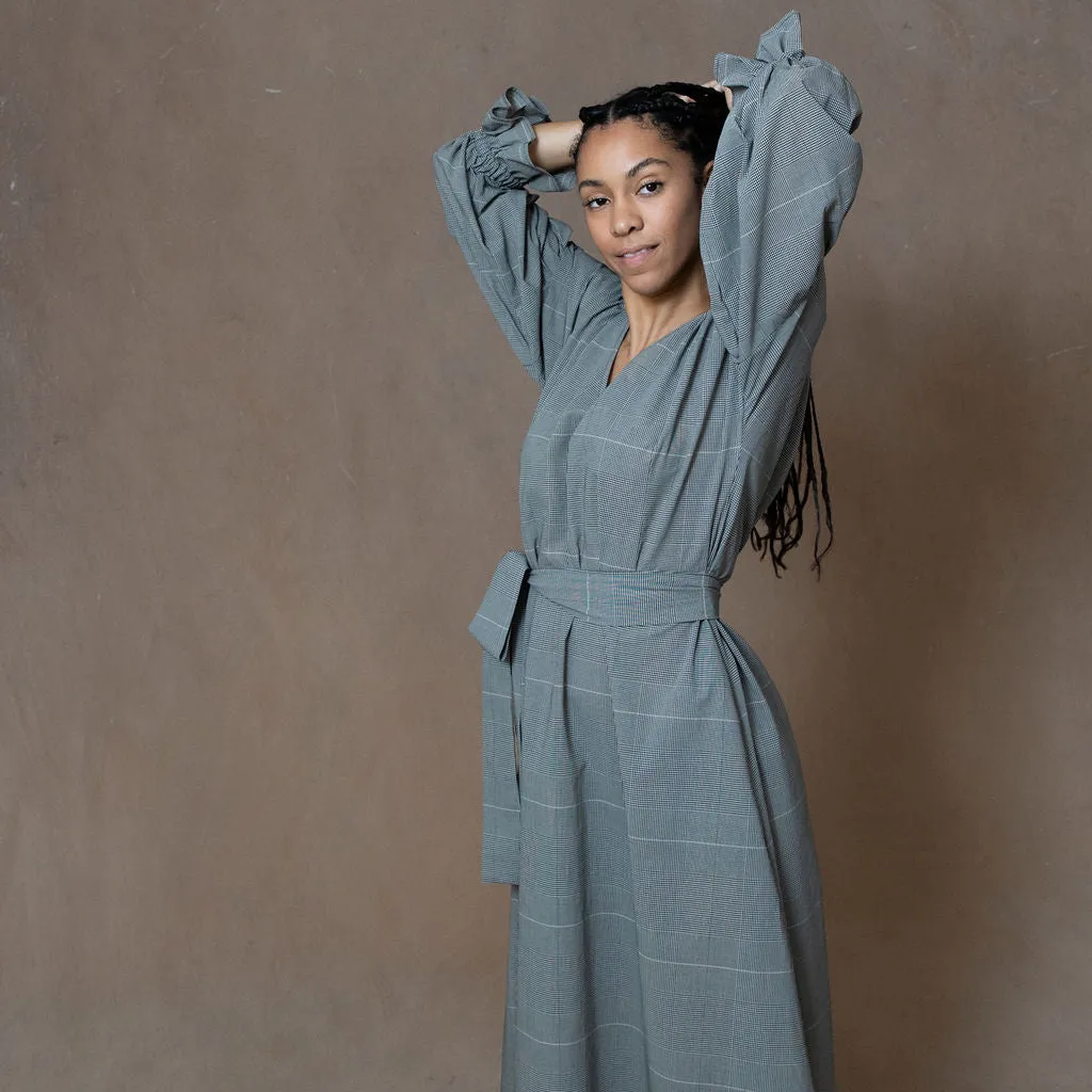 Sophia Plaid Cotton Dress