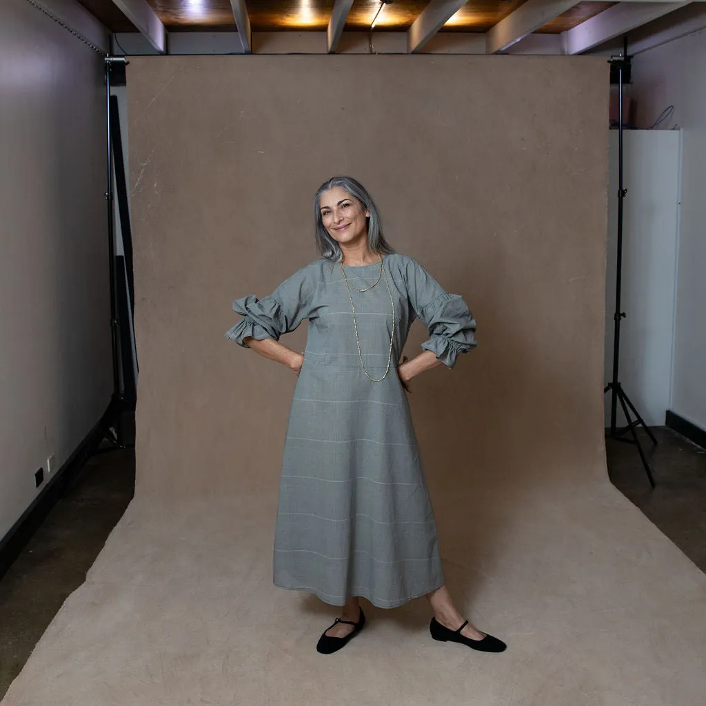 Sophia Plaid Cotton Dress