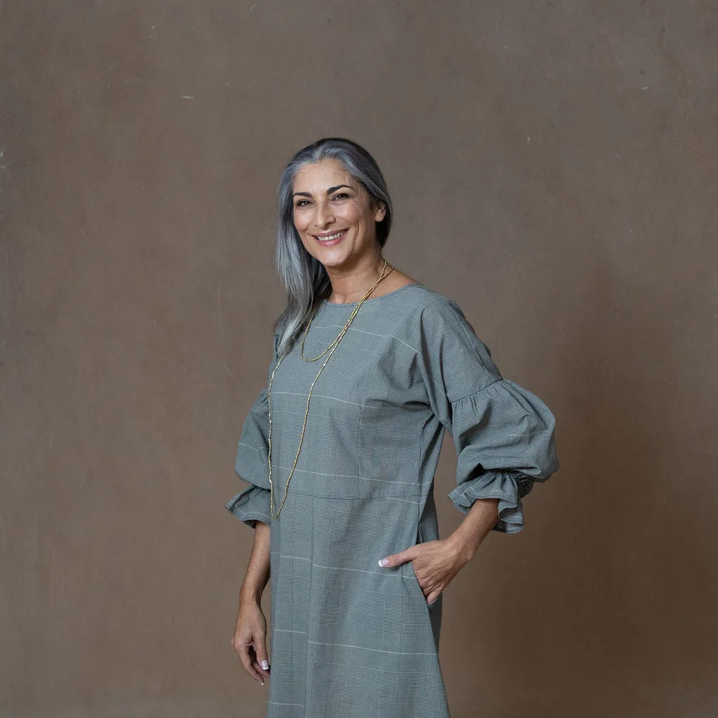 Sophia Plaid Cotton Dress