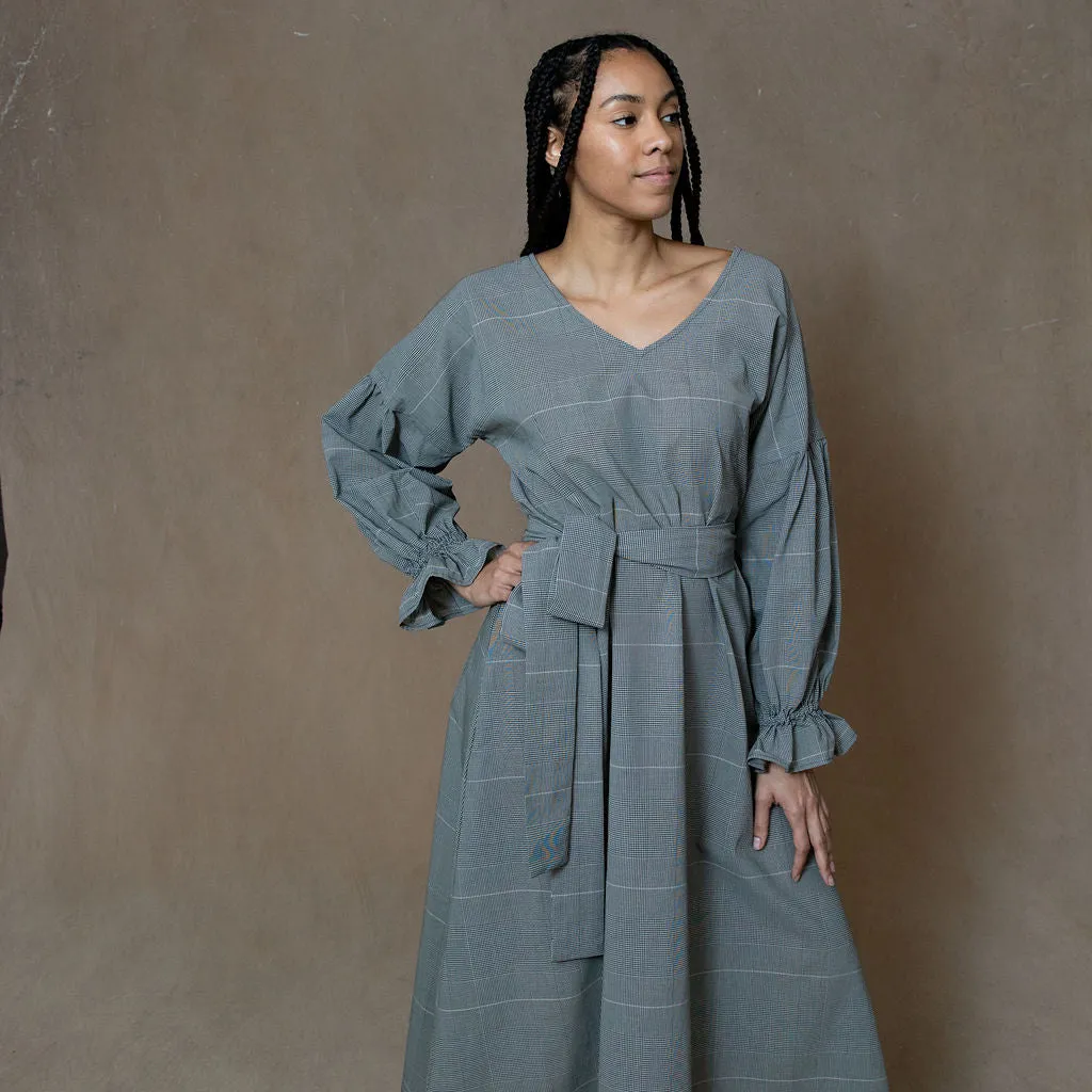 Sophia Plaid Cotton Dress