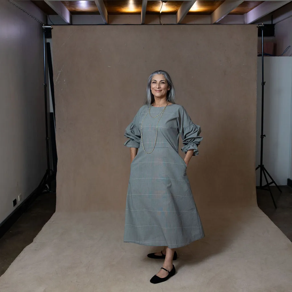 Sophia Plaid Cotton Dress