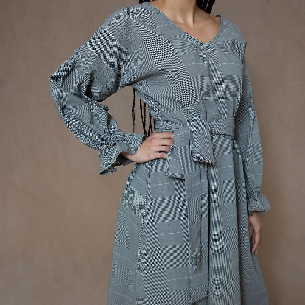 Sophia Plaid Cotton Dress