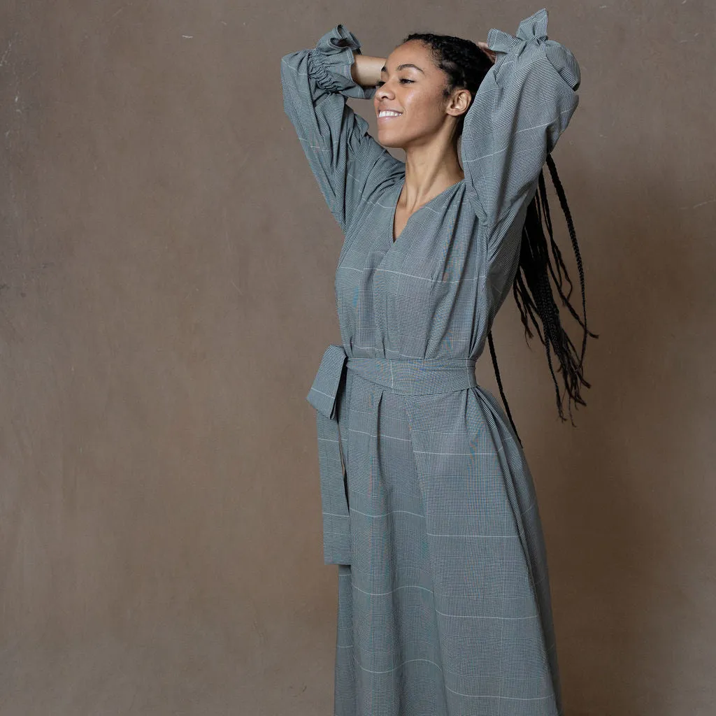 Sophia Plaid Cotton Dress