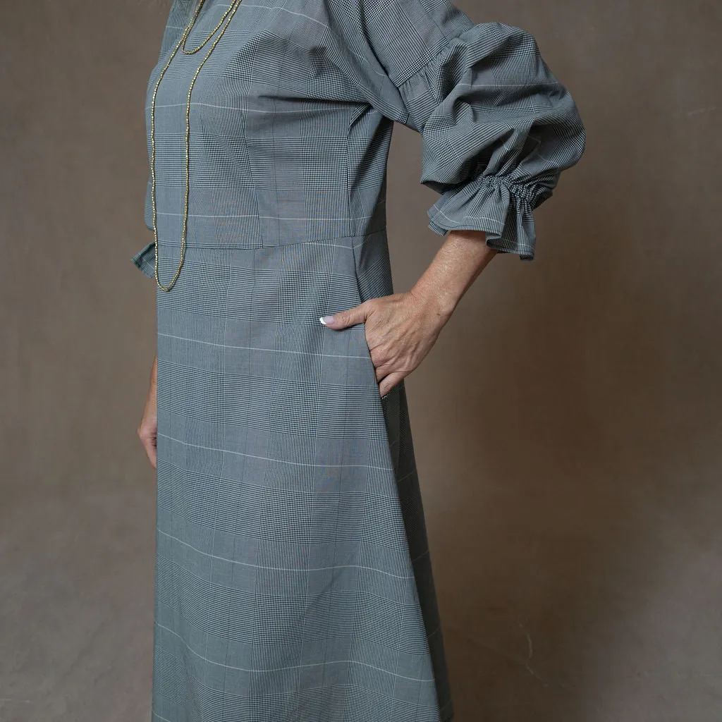 Sophia Plaid Cotton Dress