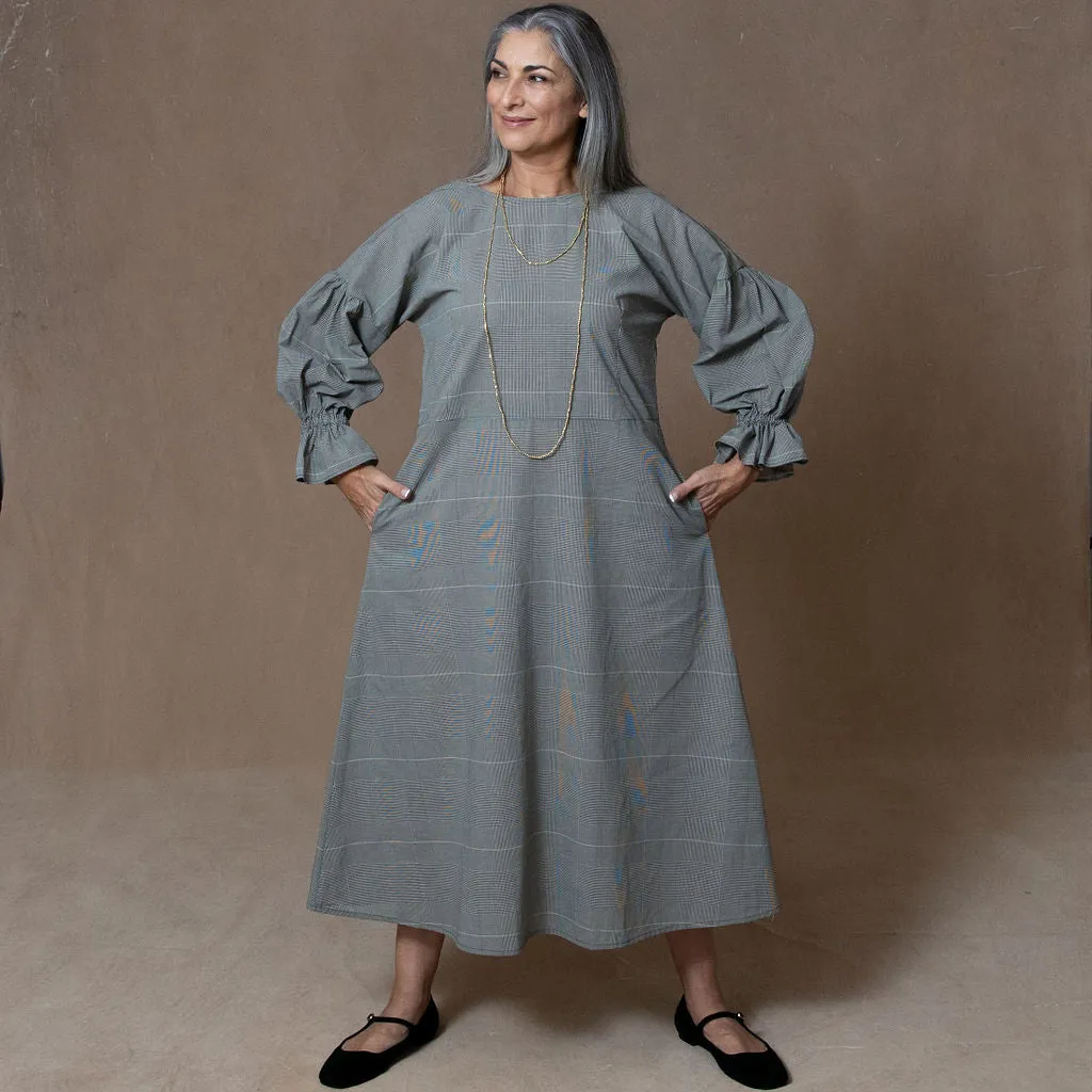 Sophia Plaid Cotton Dress