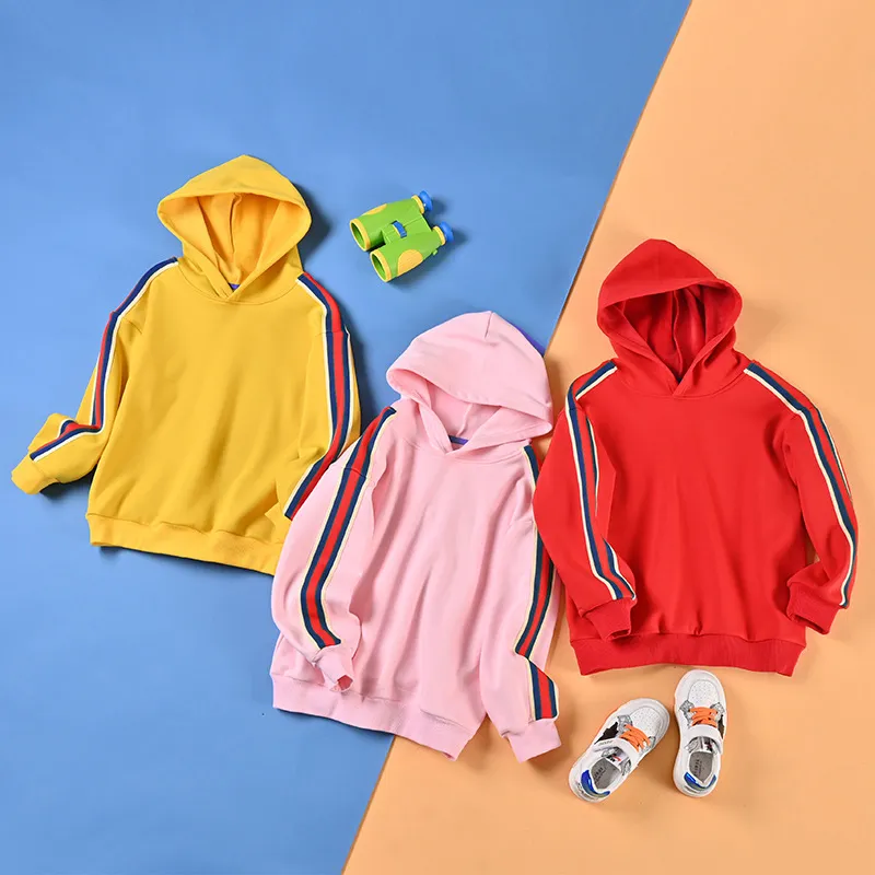 Striped Fleece-Lined Hoodie