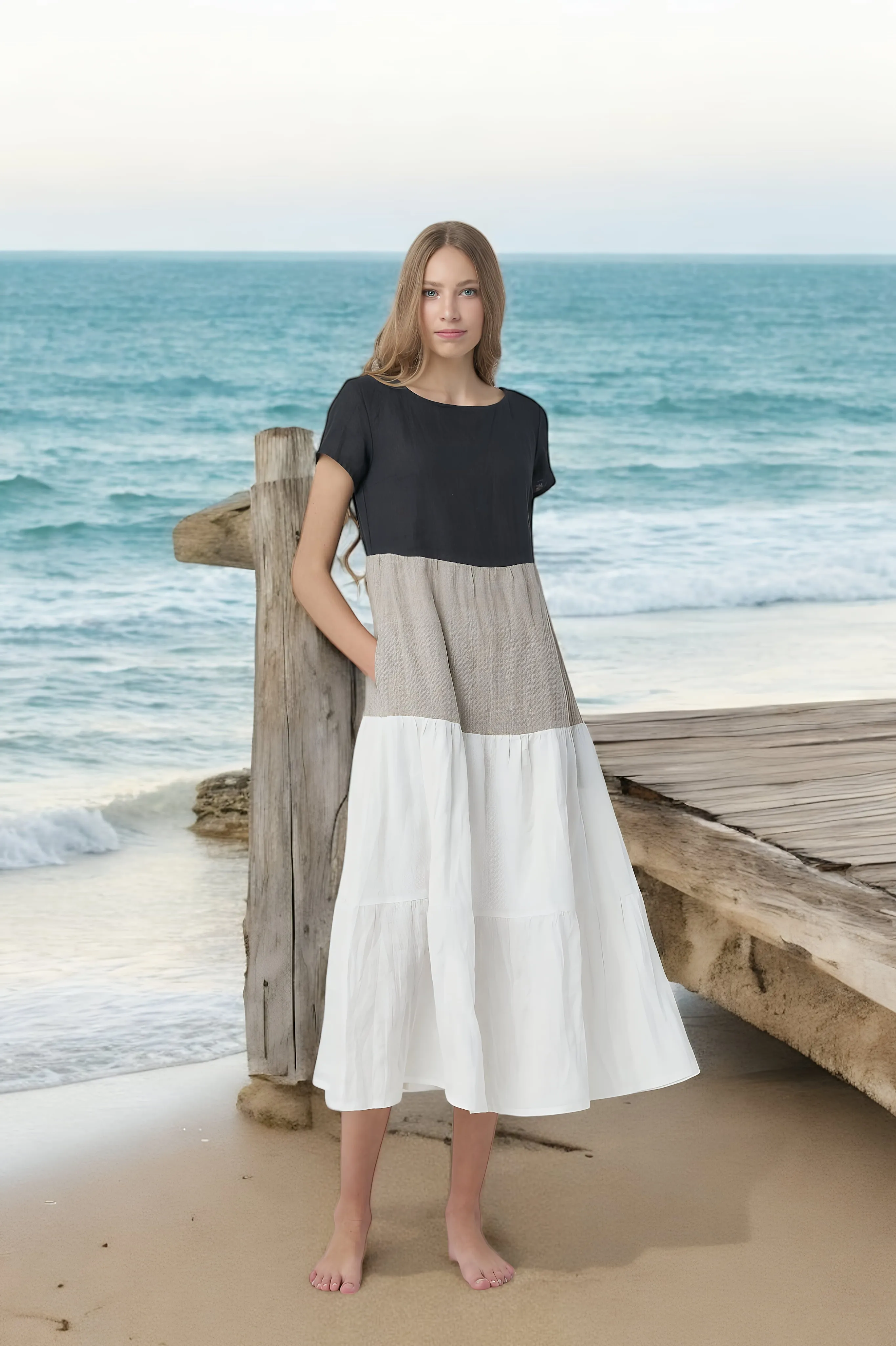 Summer linen dress Judit