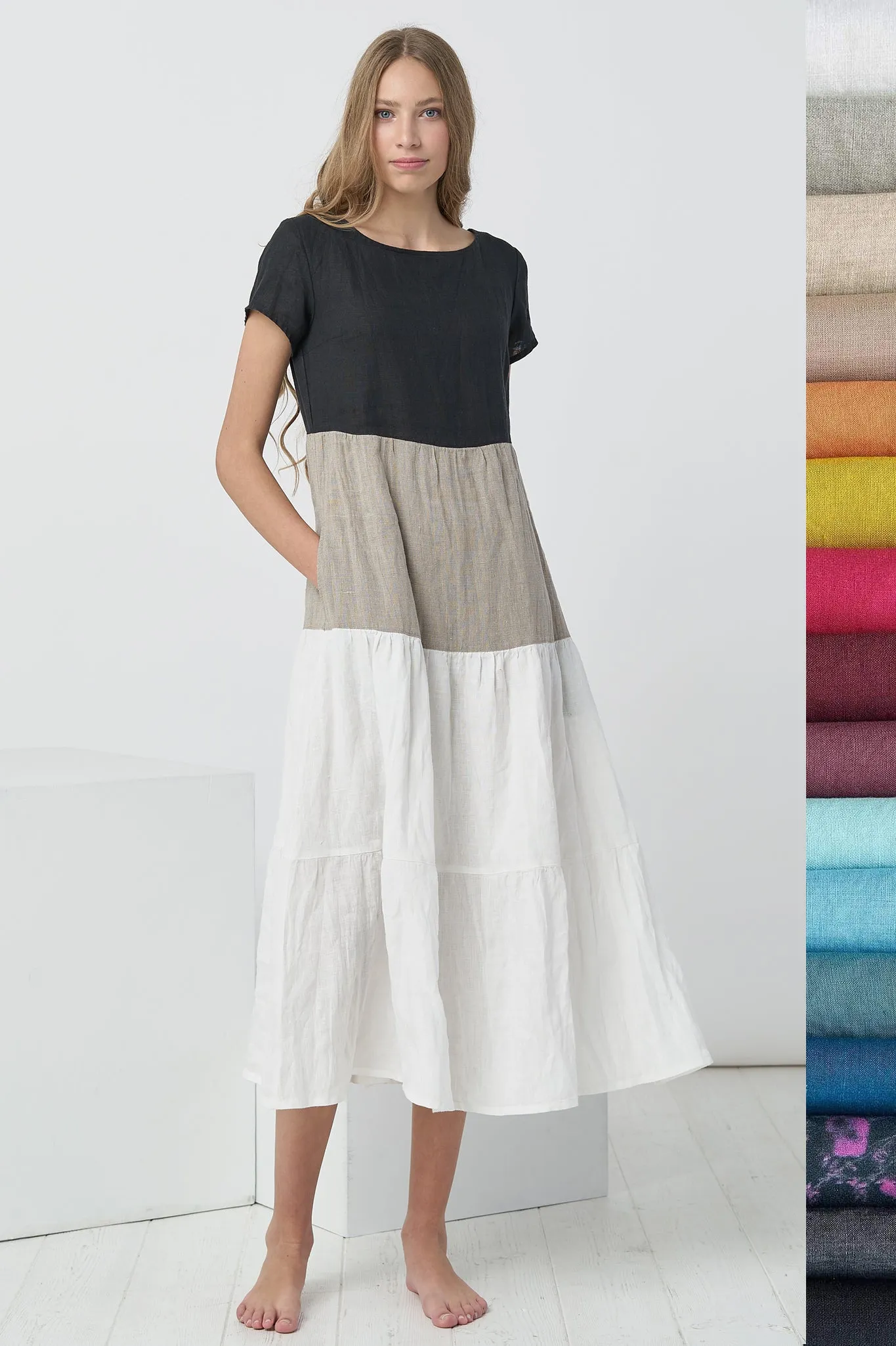 Summer linen dress Judit