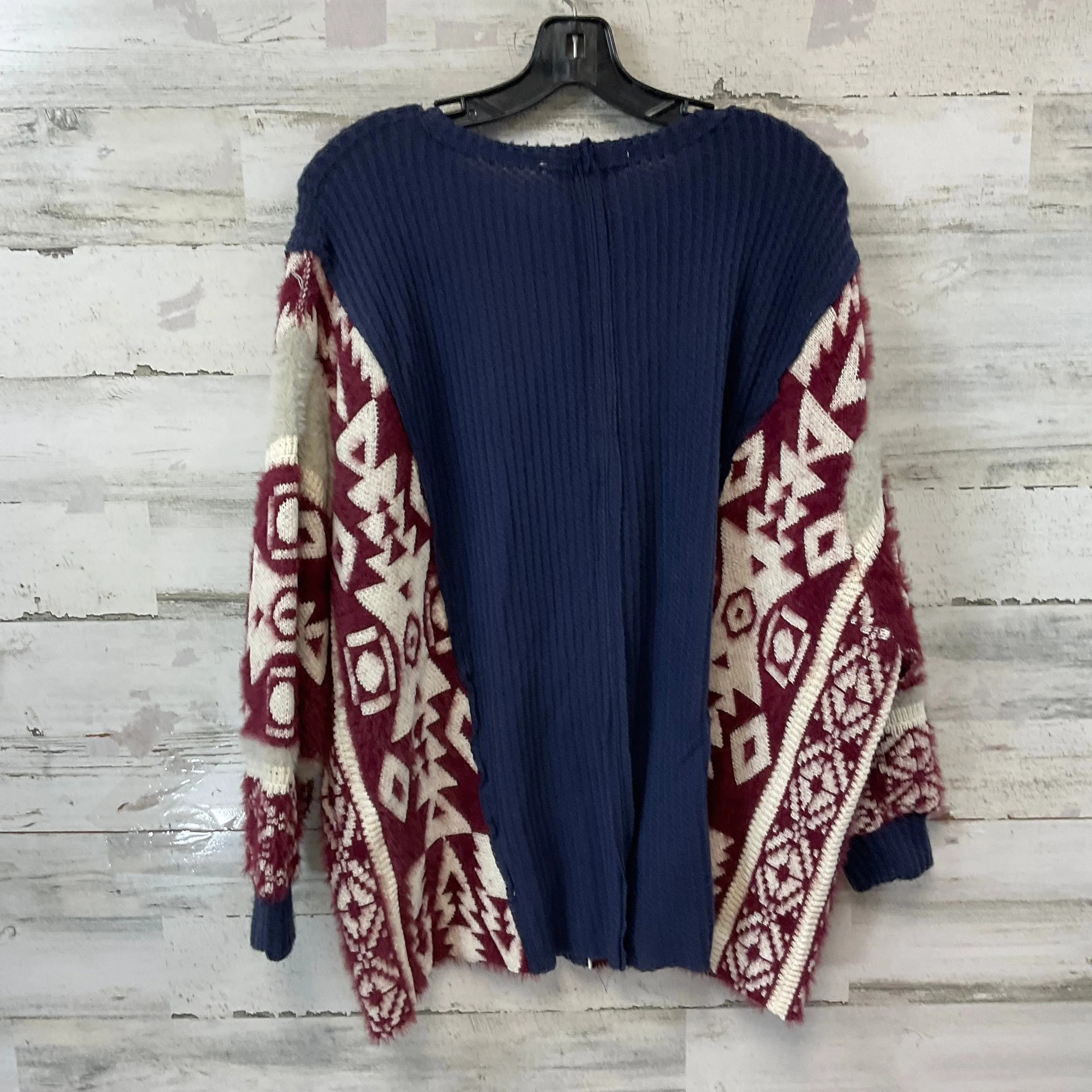 Sweater By Davi & Dani In Blue & Red, Size: M