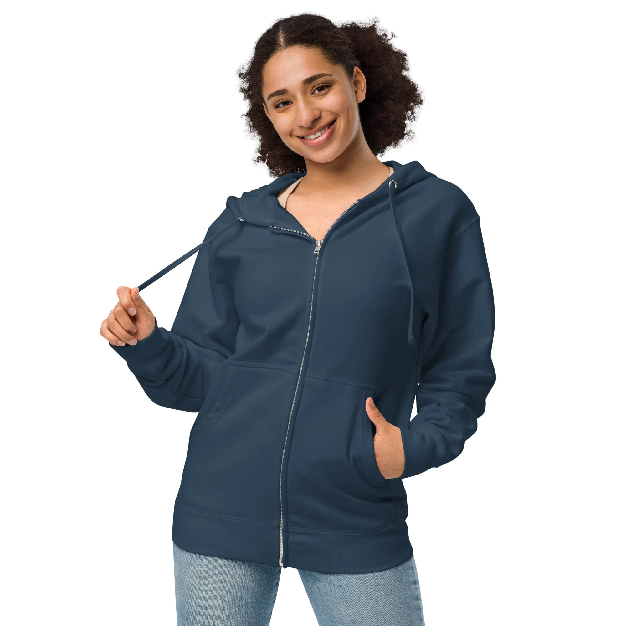 Swim Warp Type Swimmer Premium Fleece Zip-Up Hoodie
