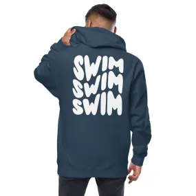 Swim Warp Type Swimmer Premium Fleece Zip-Up Hoodie