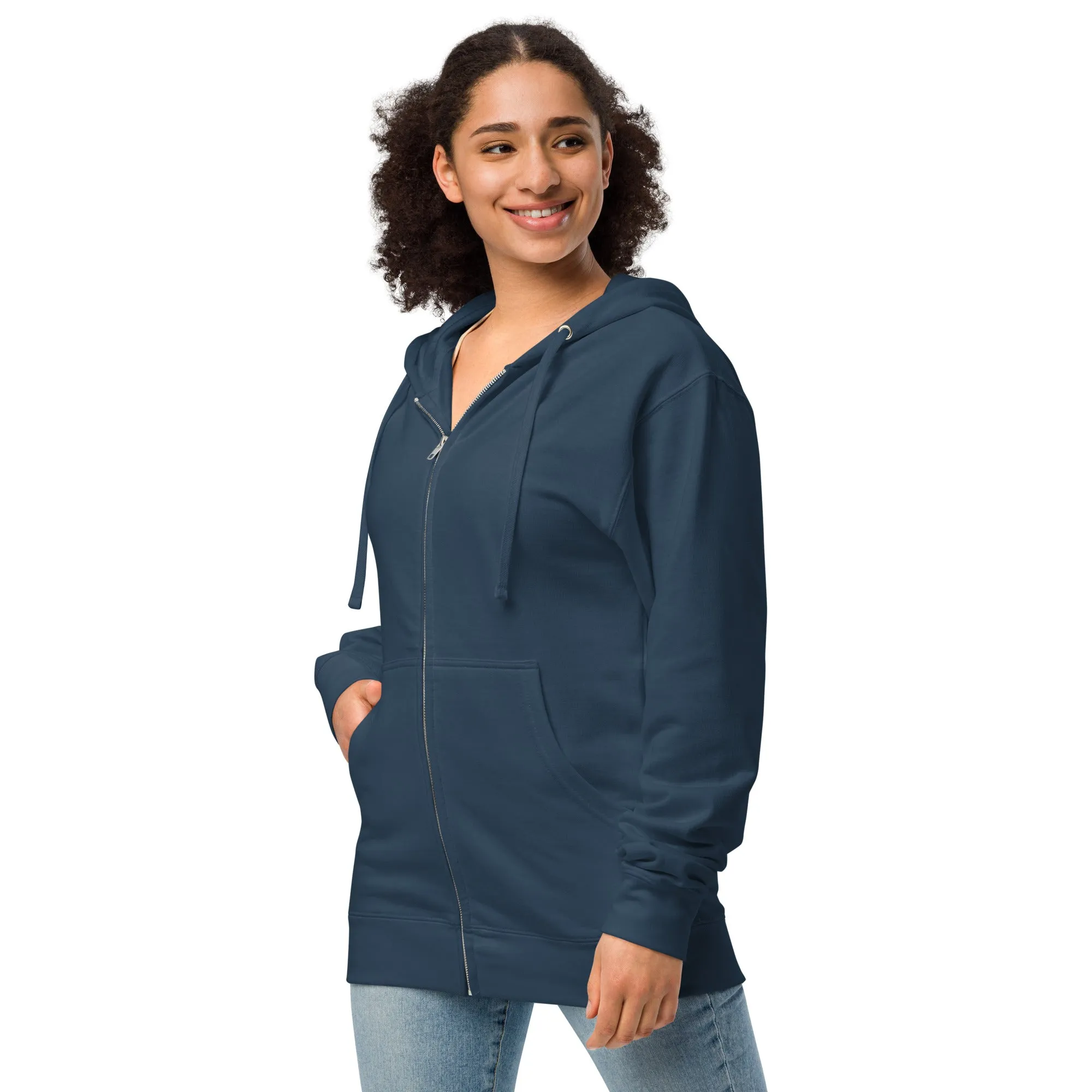 Swim Warp Type Swimmer Premium Fleece Zip-Up Hoodie