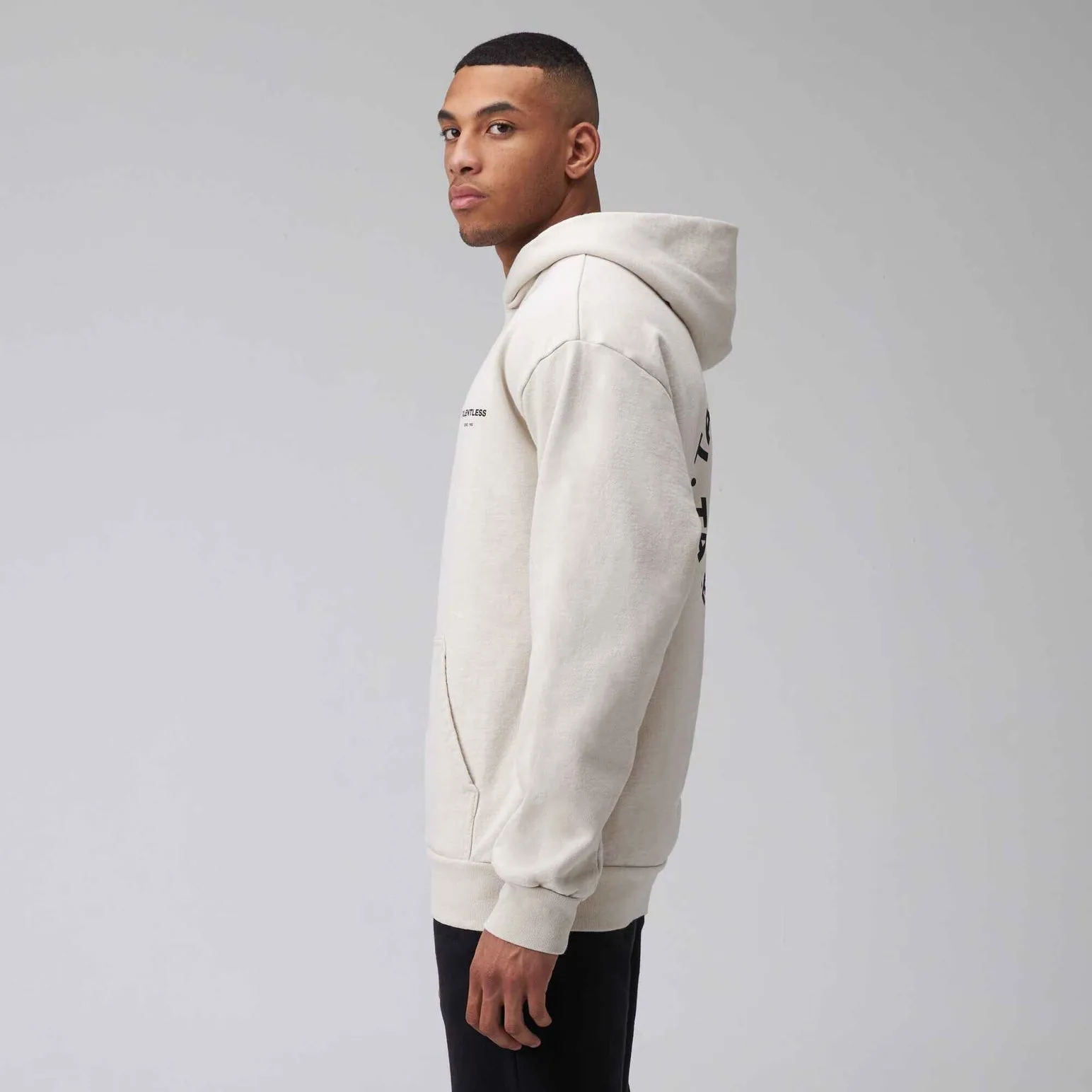 Talentless Circle Logo Hoodie Bone