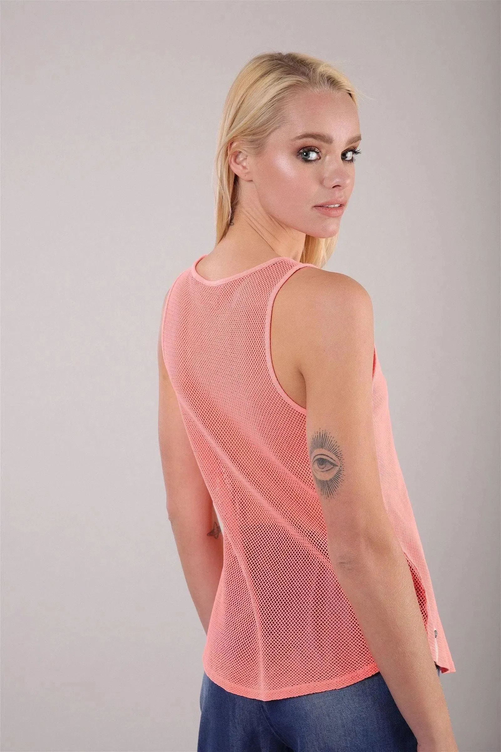 Tank Top - Cotton & Breathable Mesh