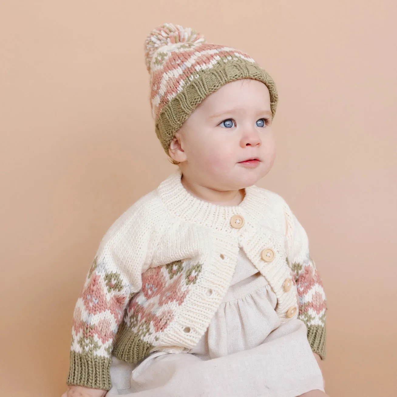The Blueberry Hill Fairisle Knit Cardigan - Pastel