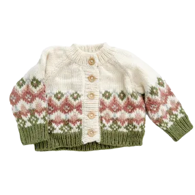 The Blueberry Hill Fairisle Knit Cardigan - Pastel