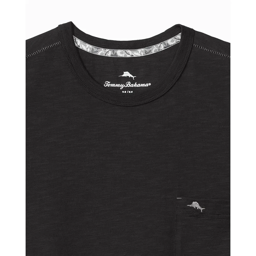 Tommy Bahama Big & Tall Bali Beach Crew T-Shirt - Black