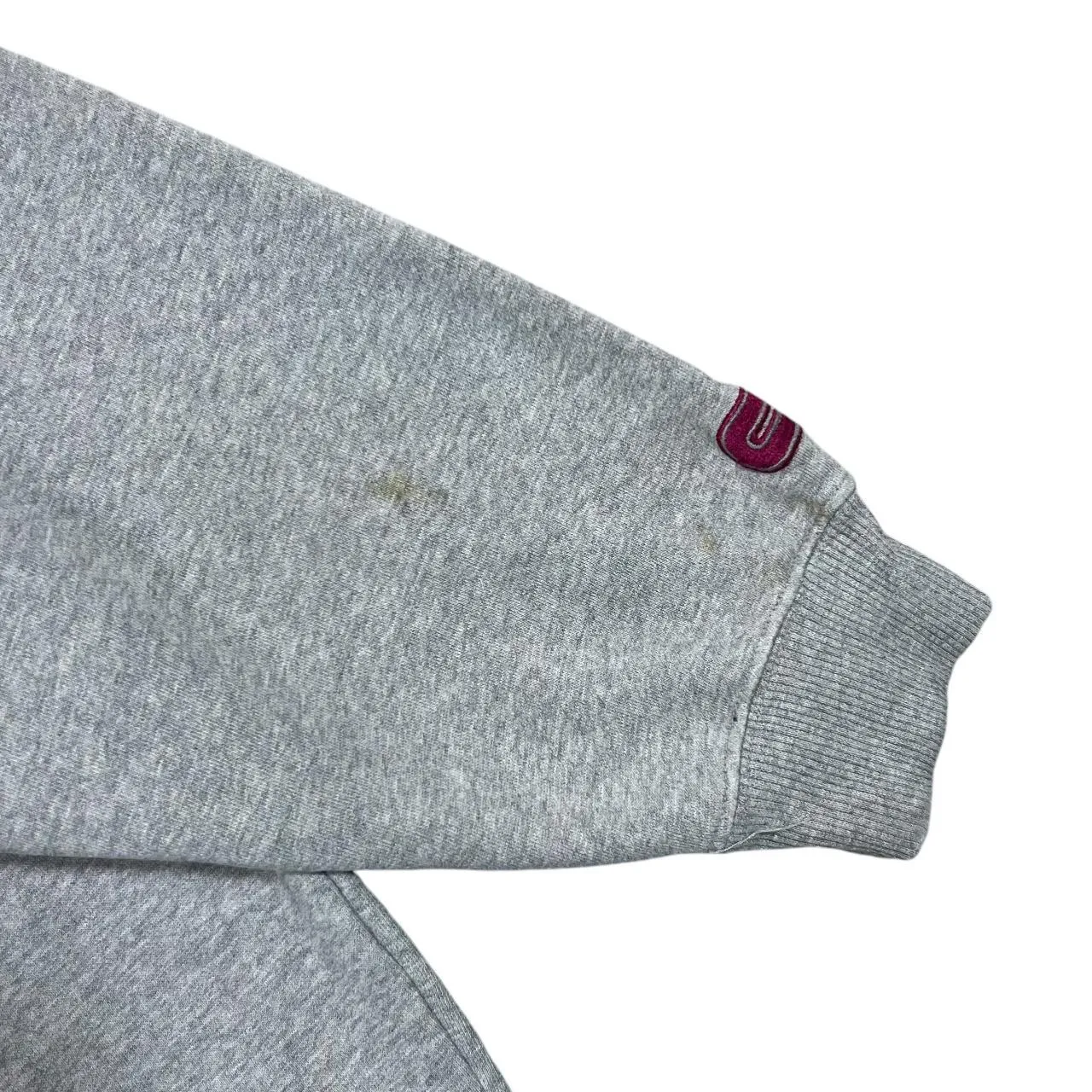 Vintage Colosseum OKLAHOMA SOONERS Embroidered College Grey Pullover Hoodie