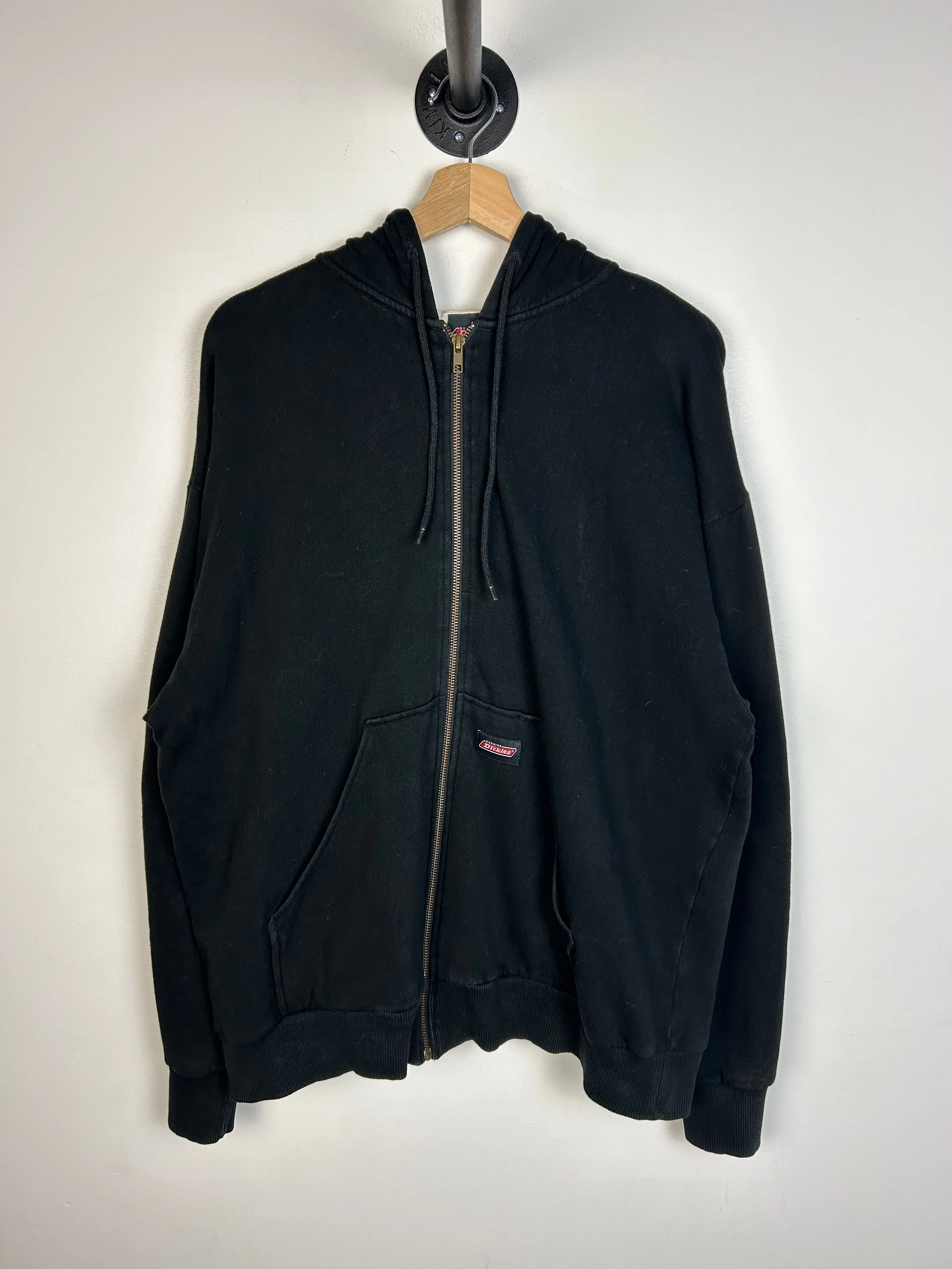 Vintage Dickies Thermal Lined Black Zip Up Hoodie