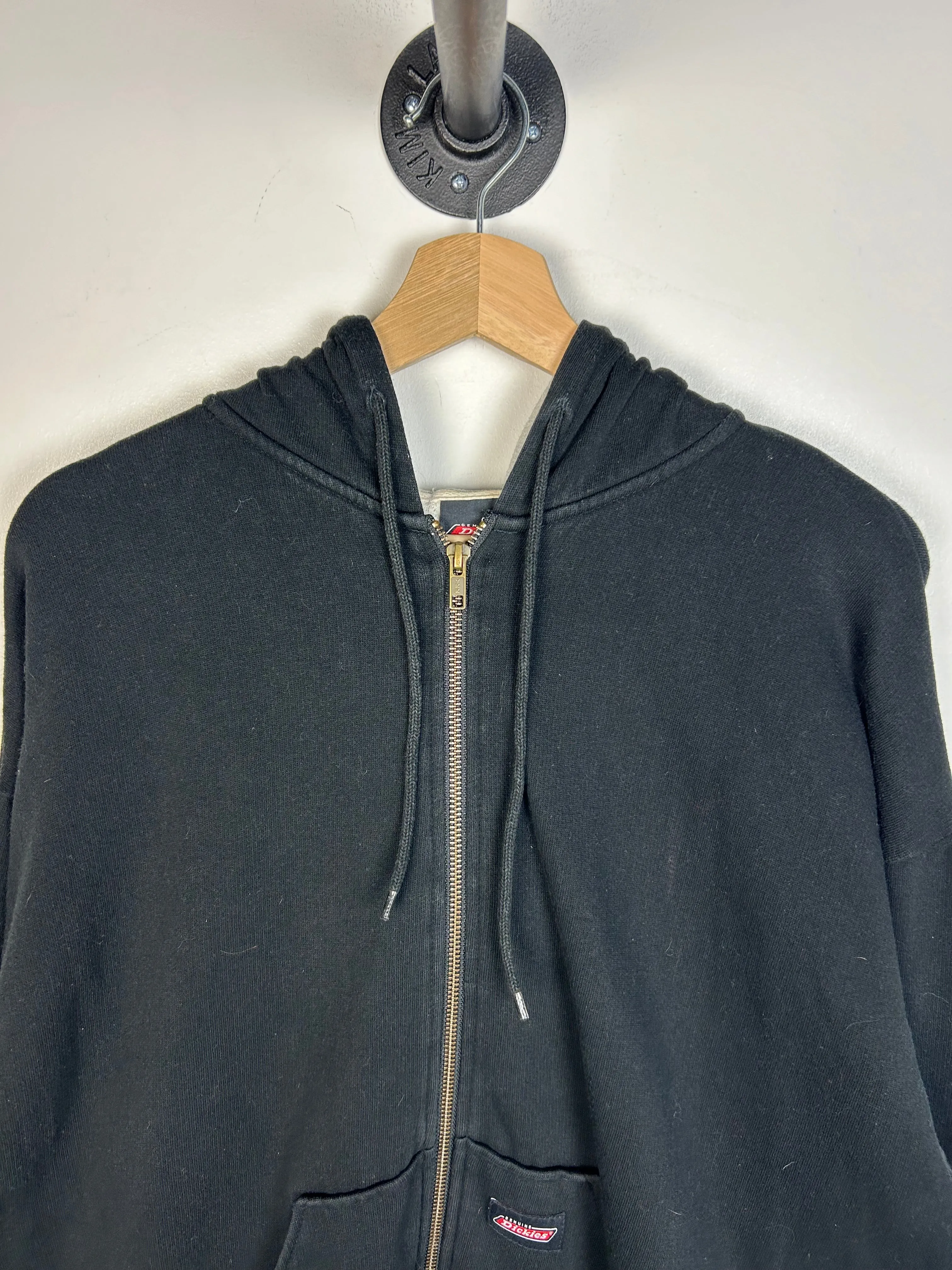 Vintage Dickies Thermal Lined Black Zip Up Hoodie