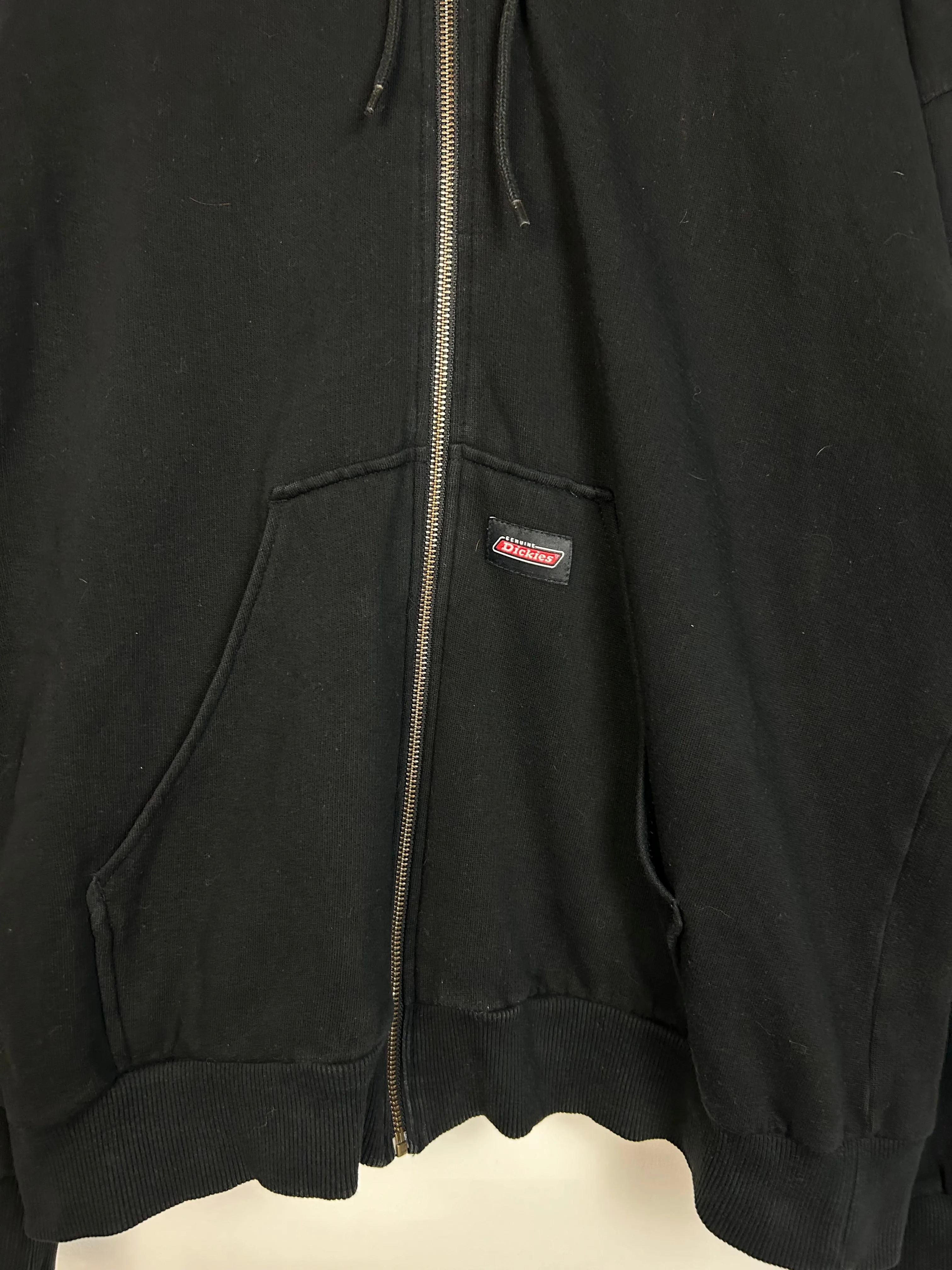 Vintage Dickies Thermal Lined Black Zip Up Hoodie