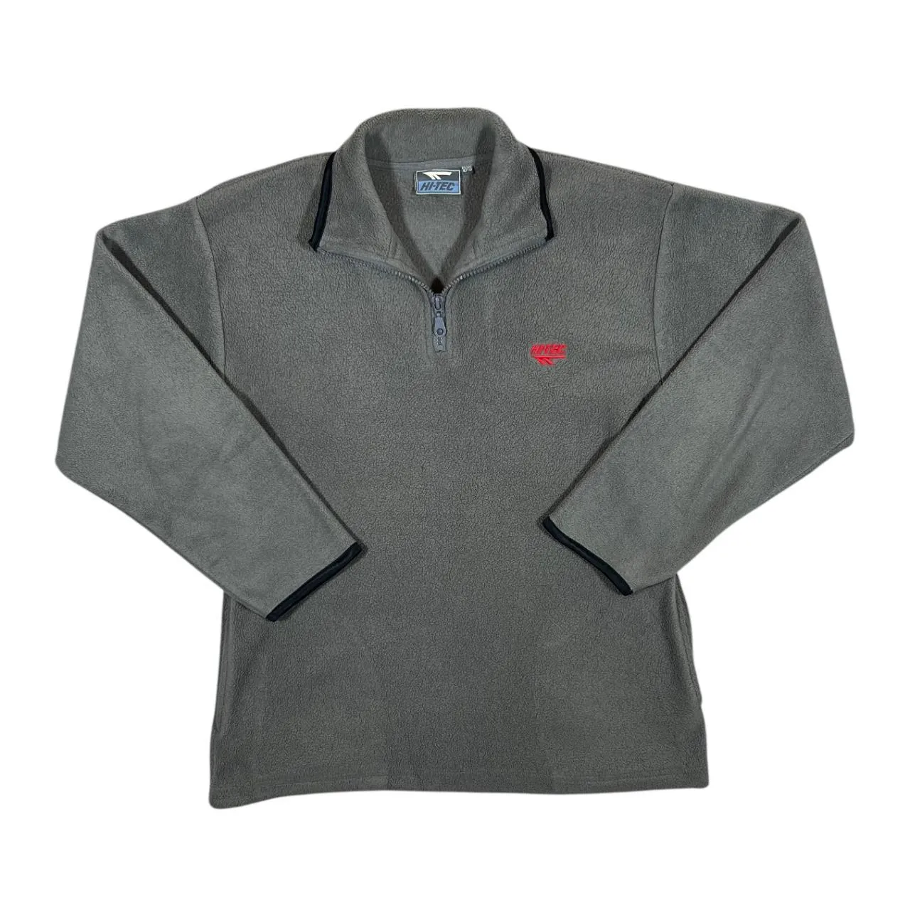 Vintage HI-TEC Classic Embroidered Mini Logo 1/4 Zip Pullover Fleece Sweatshirt