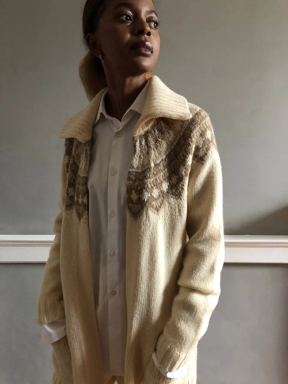 Vintage Ralph Lauren fairisle knit cardigan
