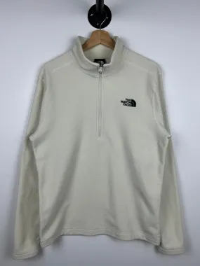 Vintage The North Face Cream Thermal Quarter Zip Sweater