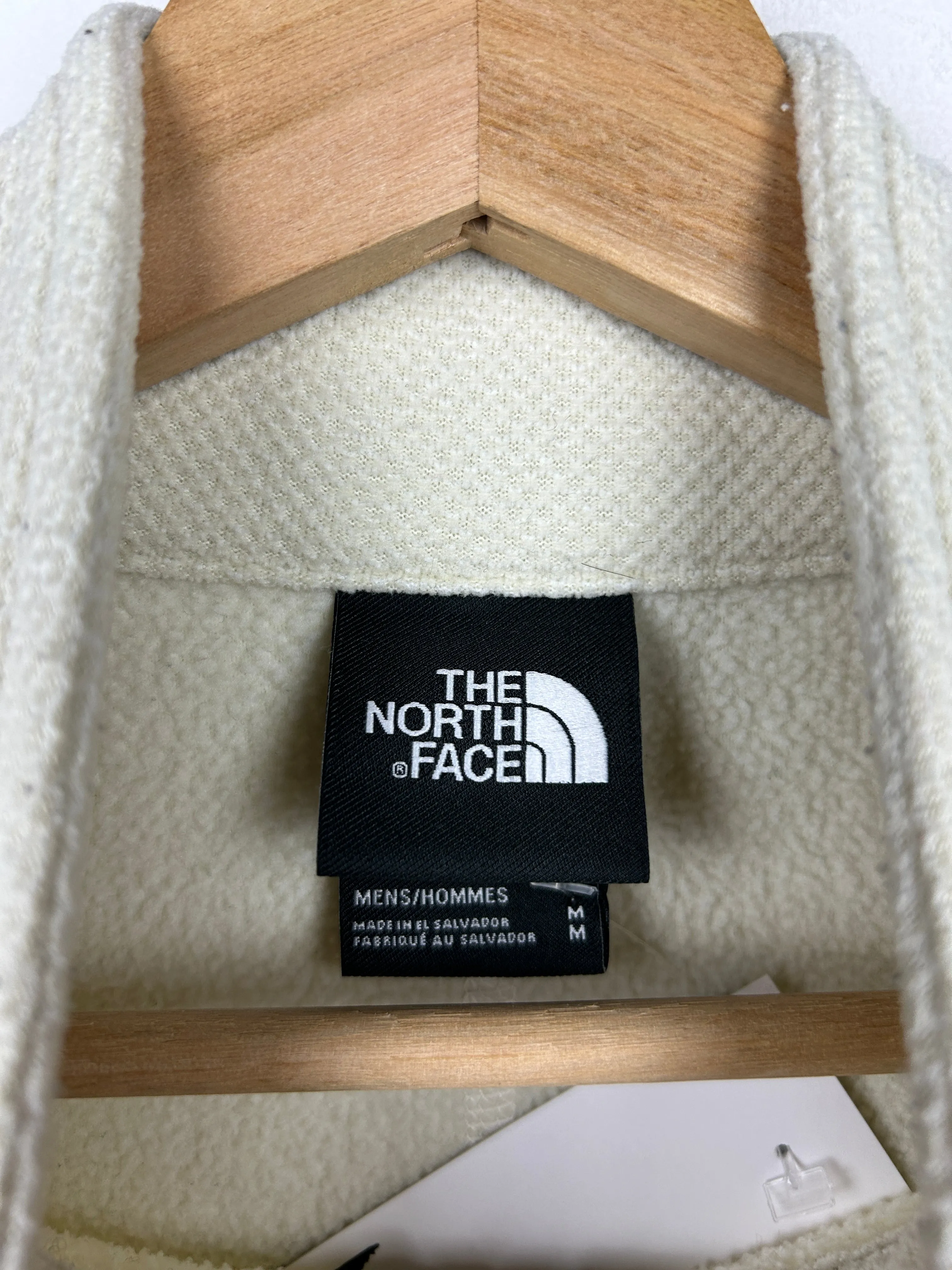 Vintage The North Face Cream Thermal Quarter Zip Sweater