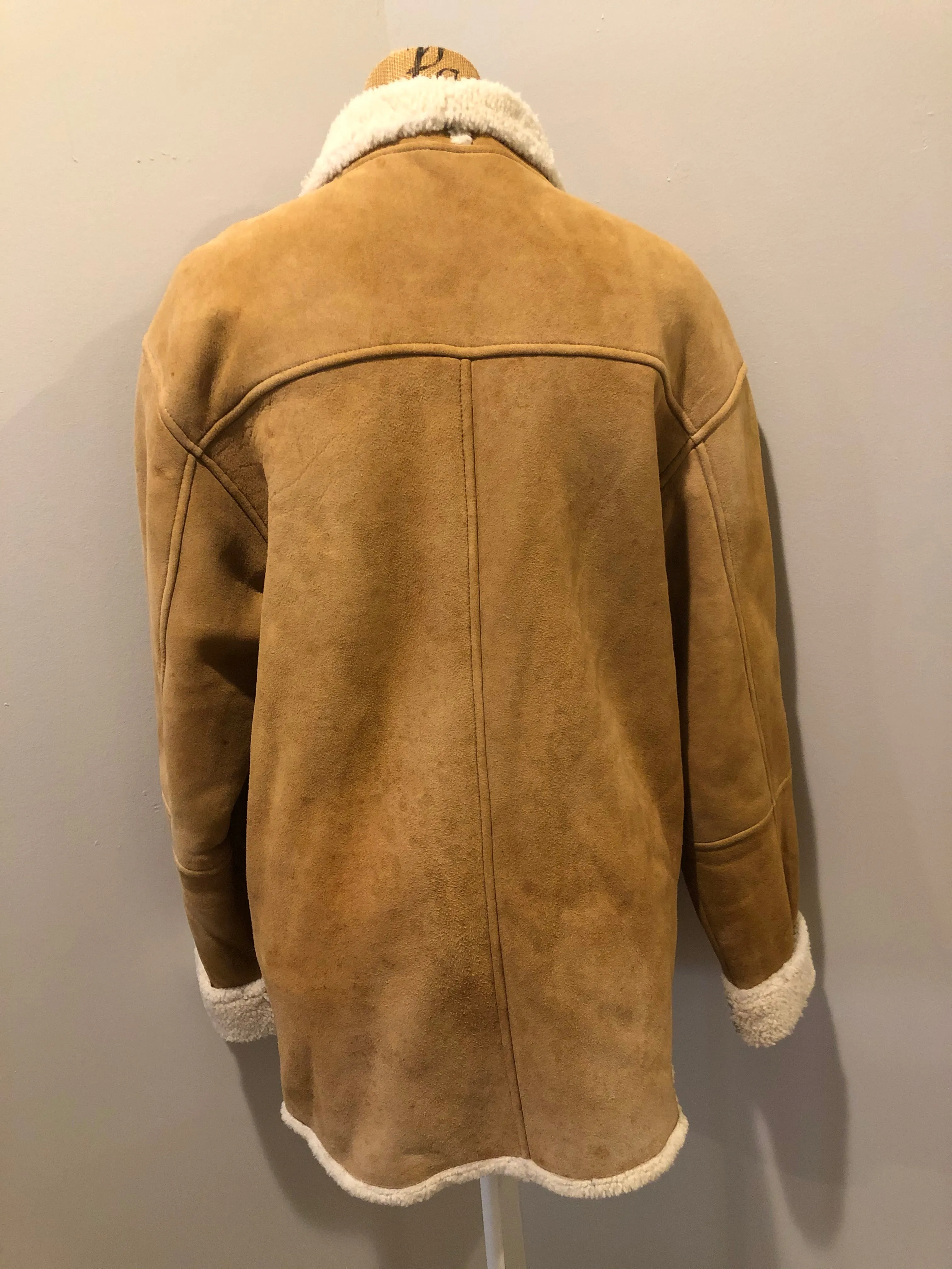 Vintage Timberland Tan Lambskin Shearling Coat