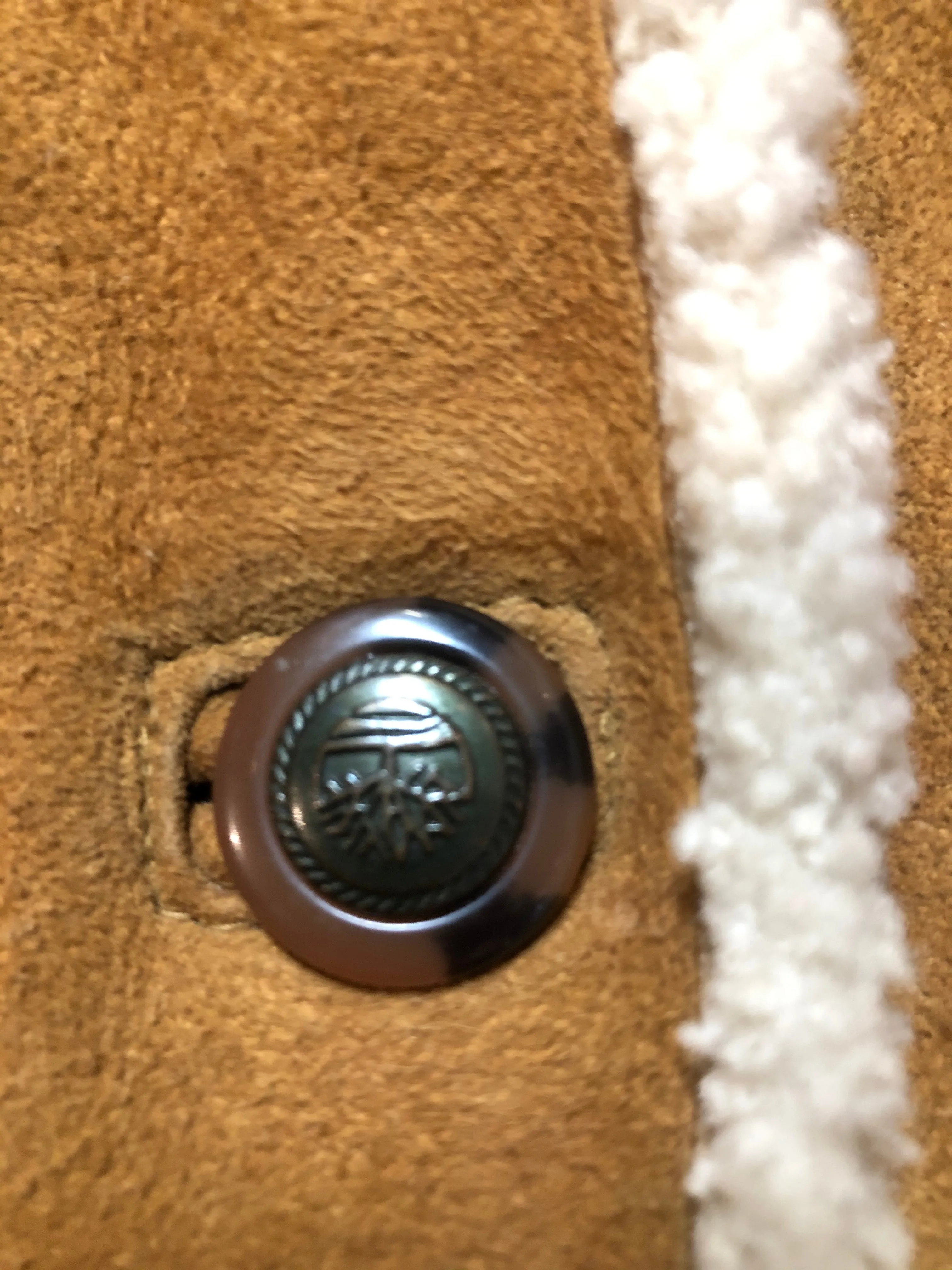 Vintage Timberland Tan Lambskin Shearling Coat
