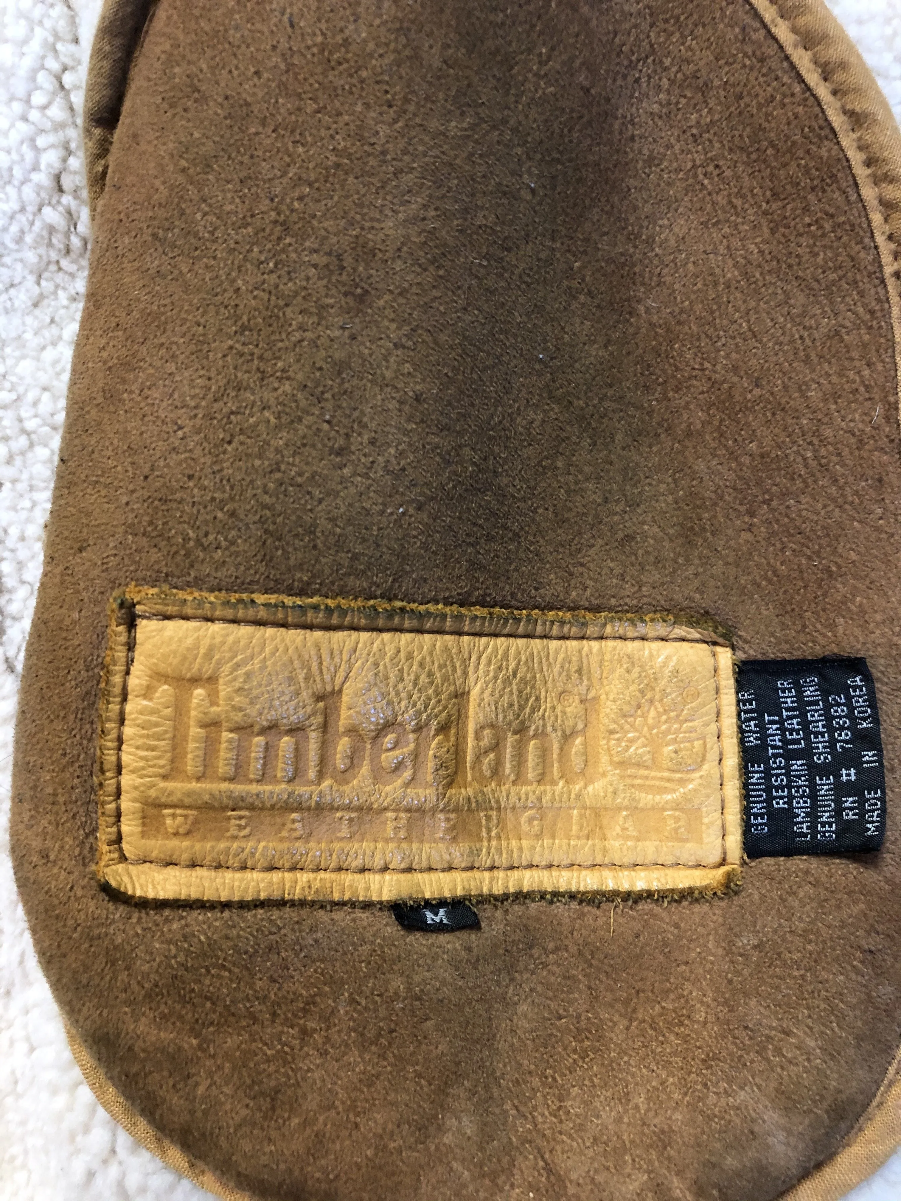 Vintage Timberland Tan Lambskin Shearling Coat
