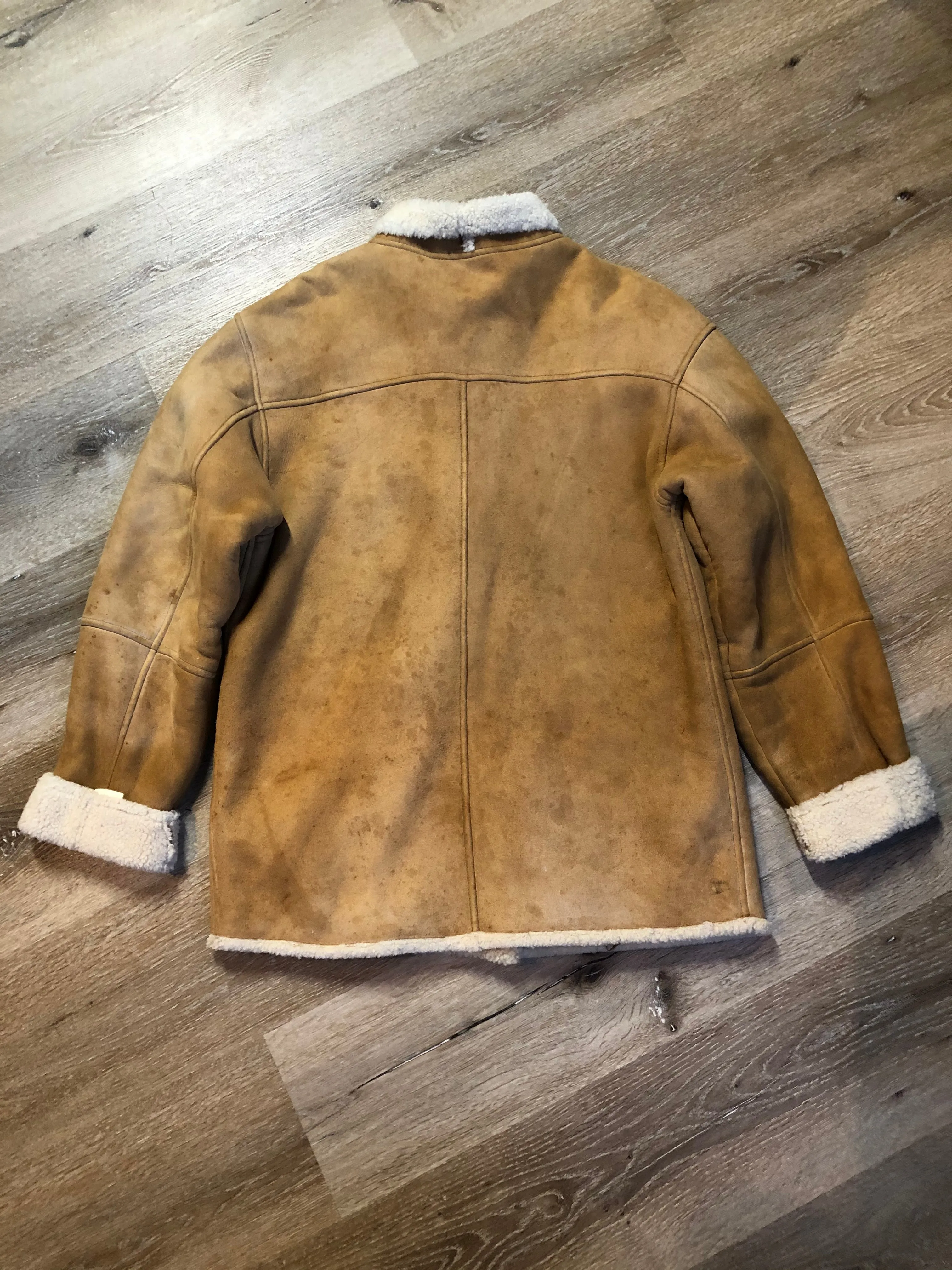Vintage Timberland Tan Lambskin Shearling Coat