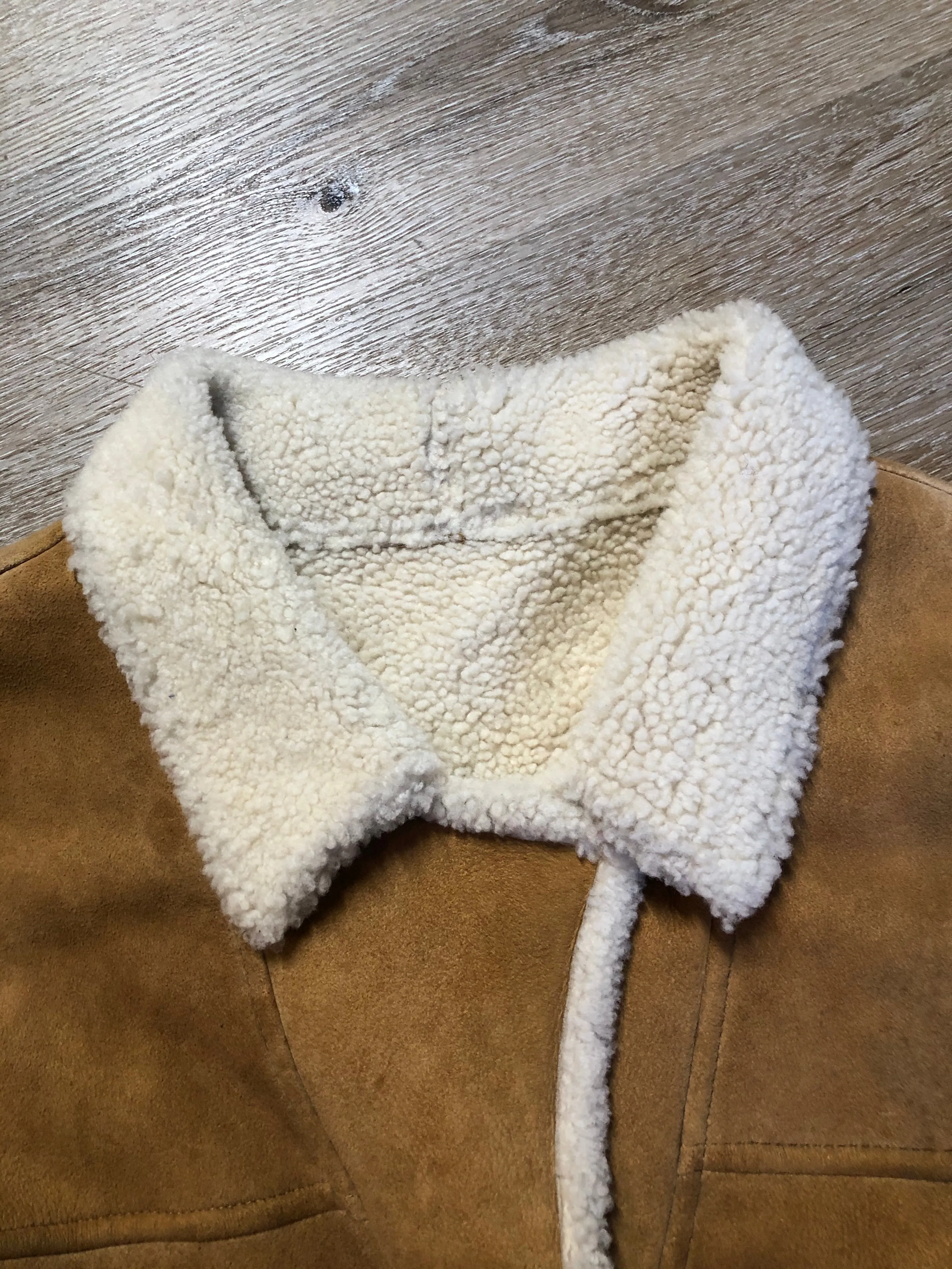 Vintage Timberland Tan Lambskin Shearling Coat