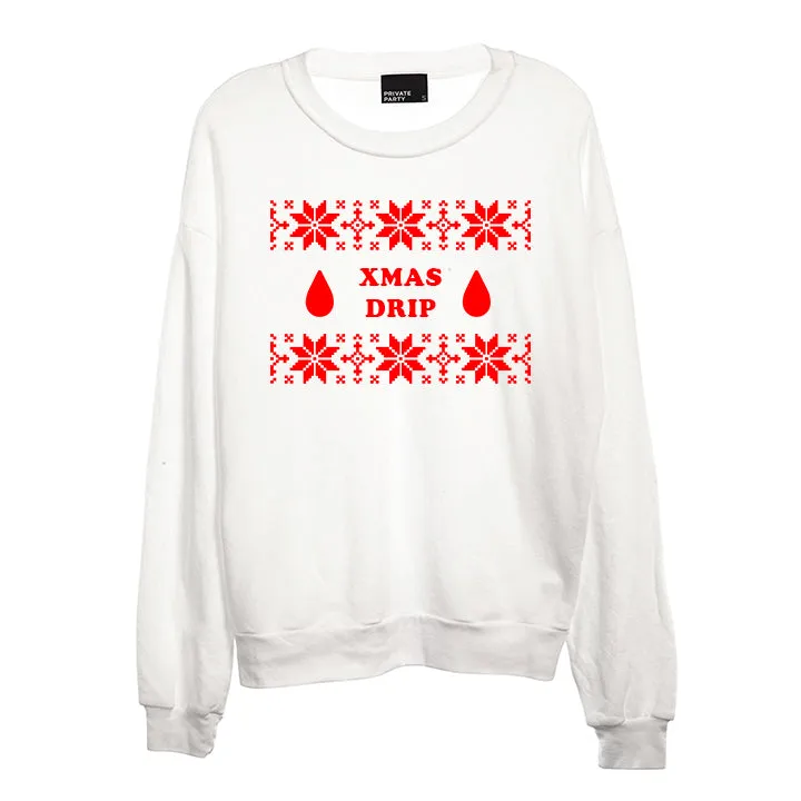 XMAS DRIP [UNISEX CREWNECK SWEATSHIRT]