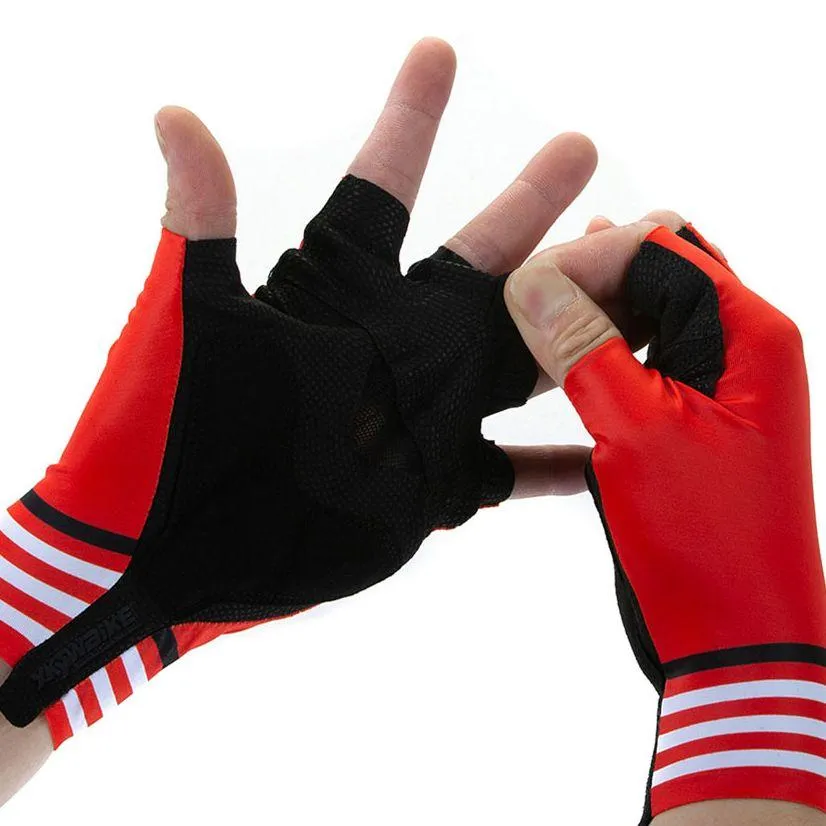 YKYW MTB Road Cycling Half Finger Gloves Lycra Fabric Antiskid Rubber Wear-resistant Shockproof 4 Colors