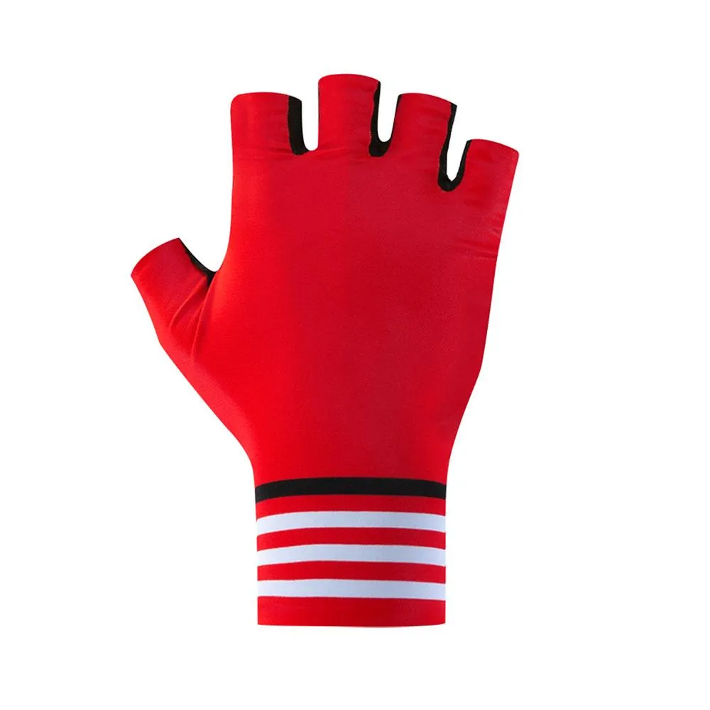 YKYW MTB Road Cycling Half Finger Gloves Lycra Fabric Antiskid Rubber Wear-resistant Shockproof 4 Colors