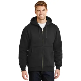 Zip Front Hoodie W/ Thermal Li Black