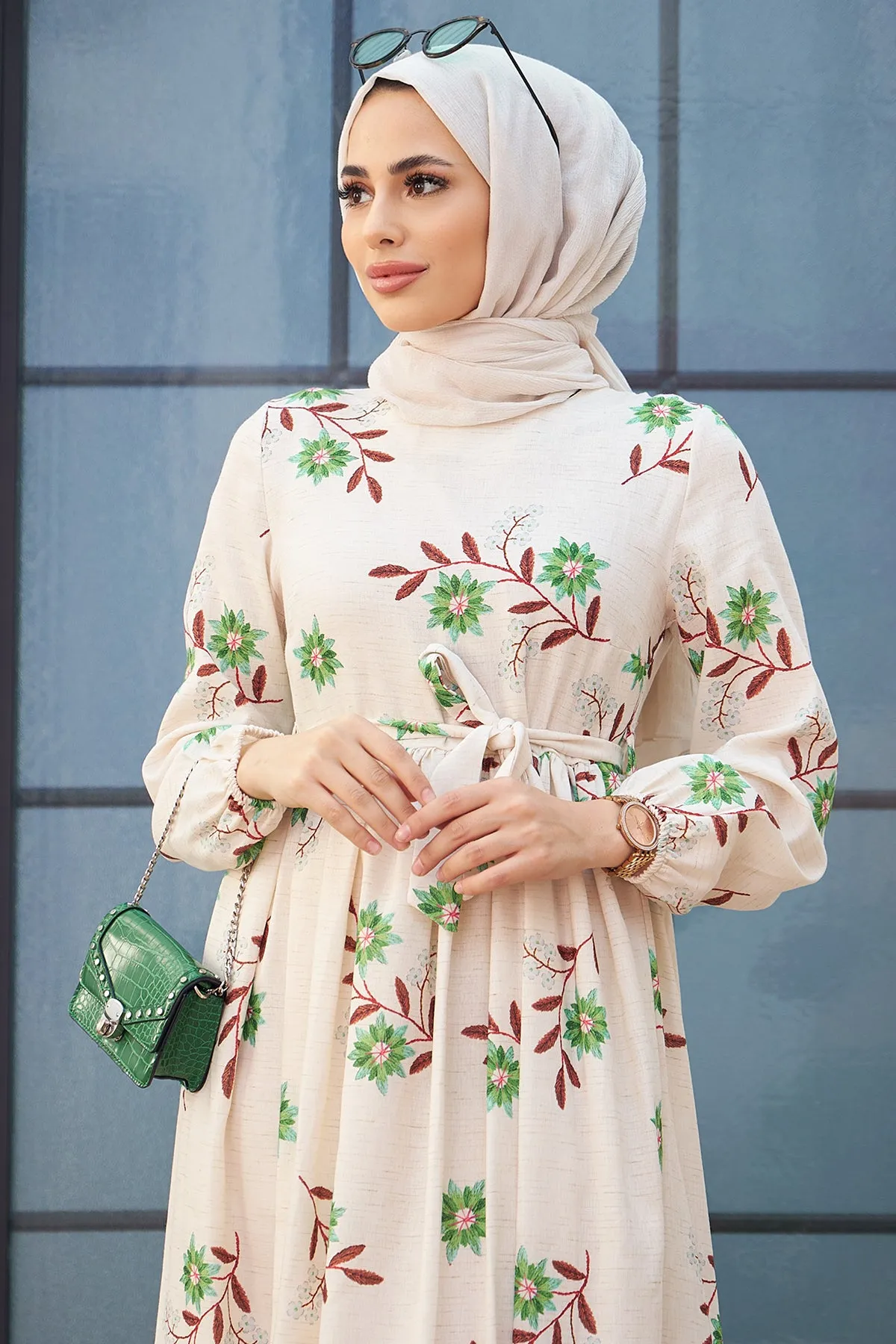 ZRF Women Arya Linen Dress - Green - Mestre