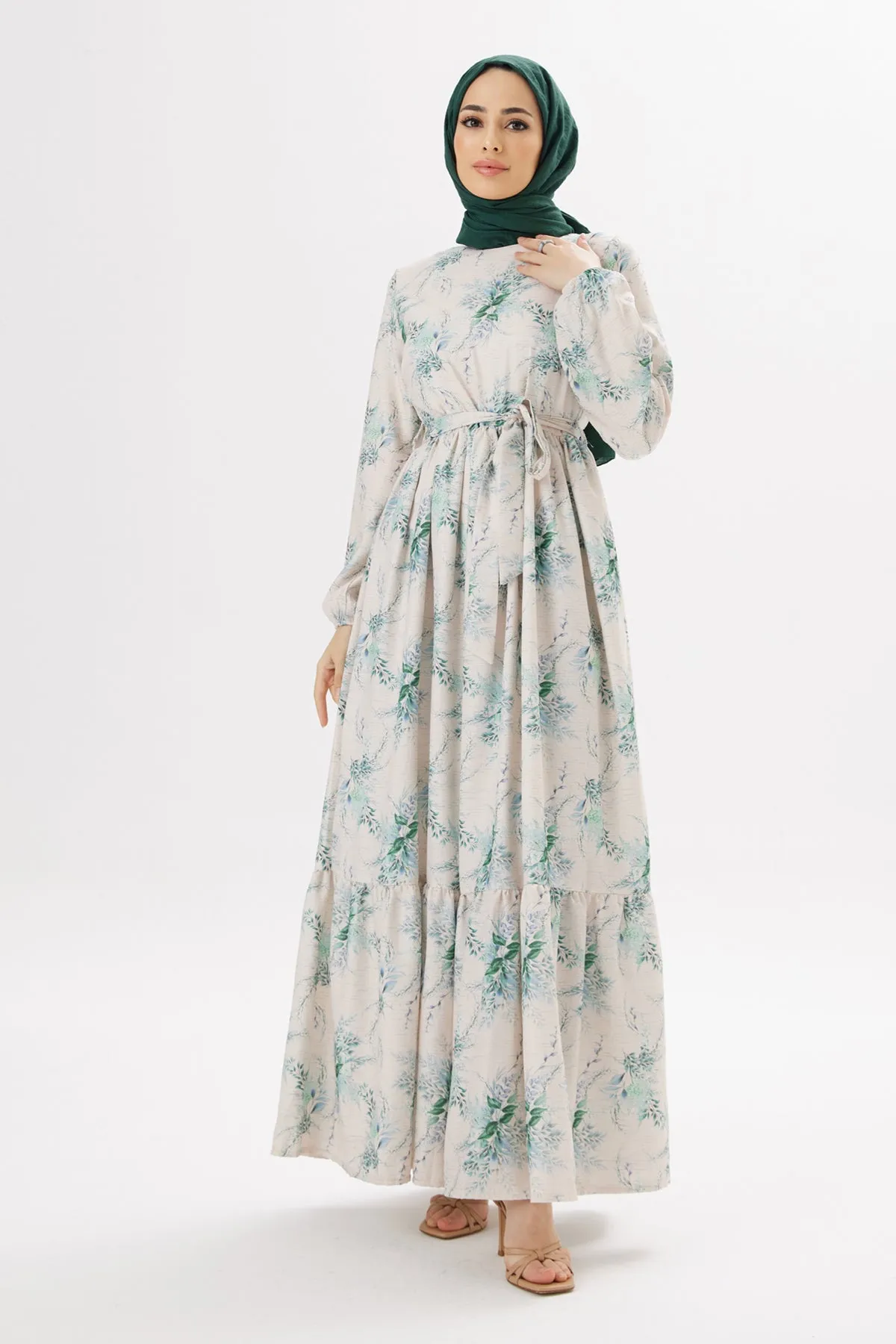 ZRF Women Flora Linen Dress - Emerald - Tala
