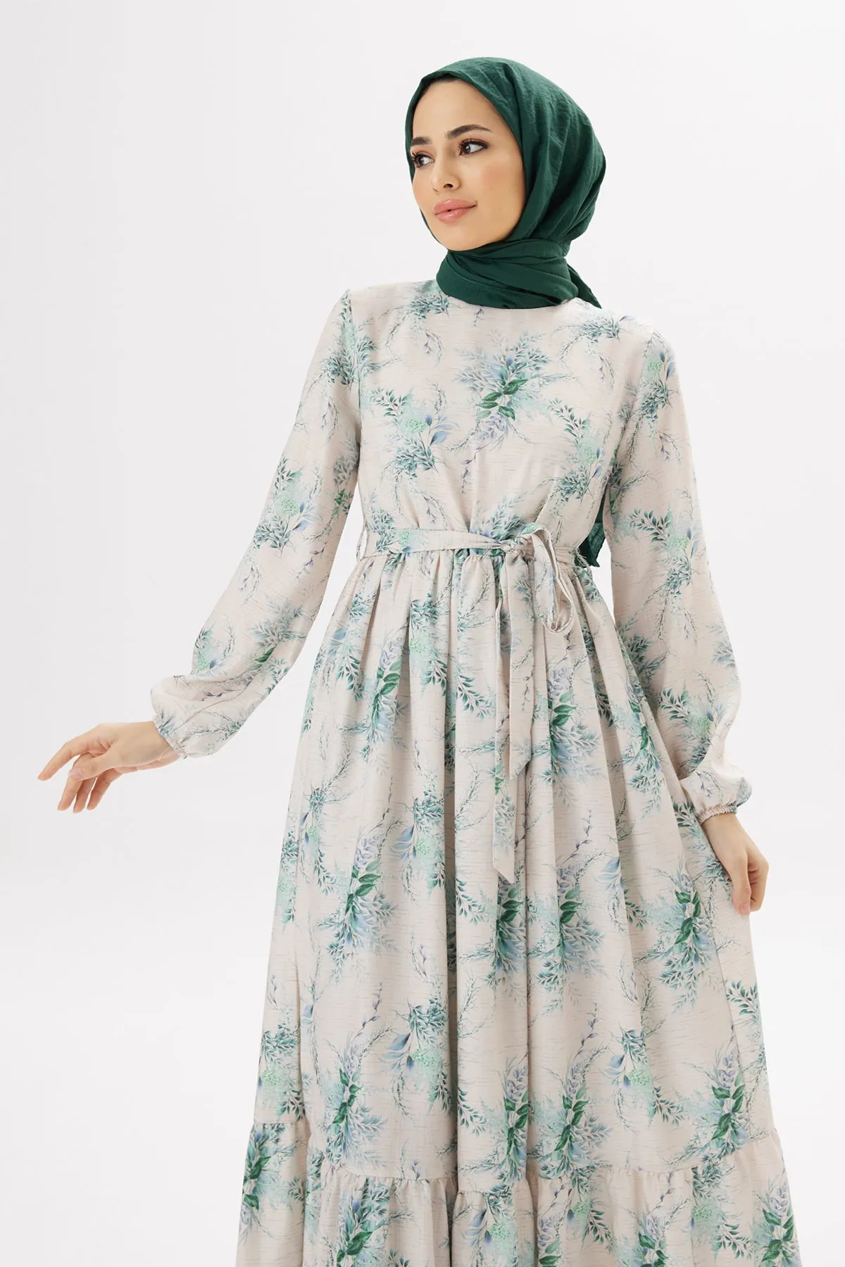 ZRF Women Flora Linen Dress - Emerald - Tala