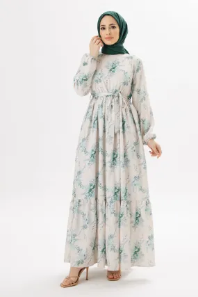 ZRF Women Flora Linen Dress - Emerald - Tala